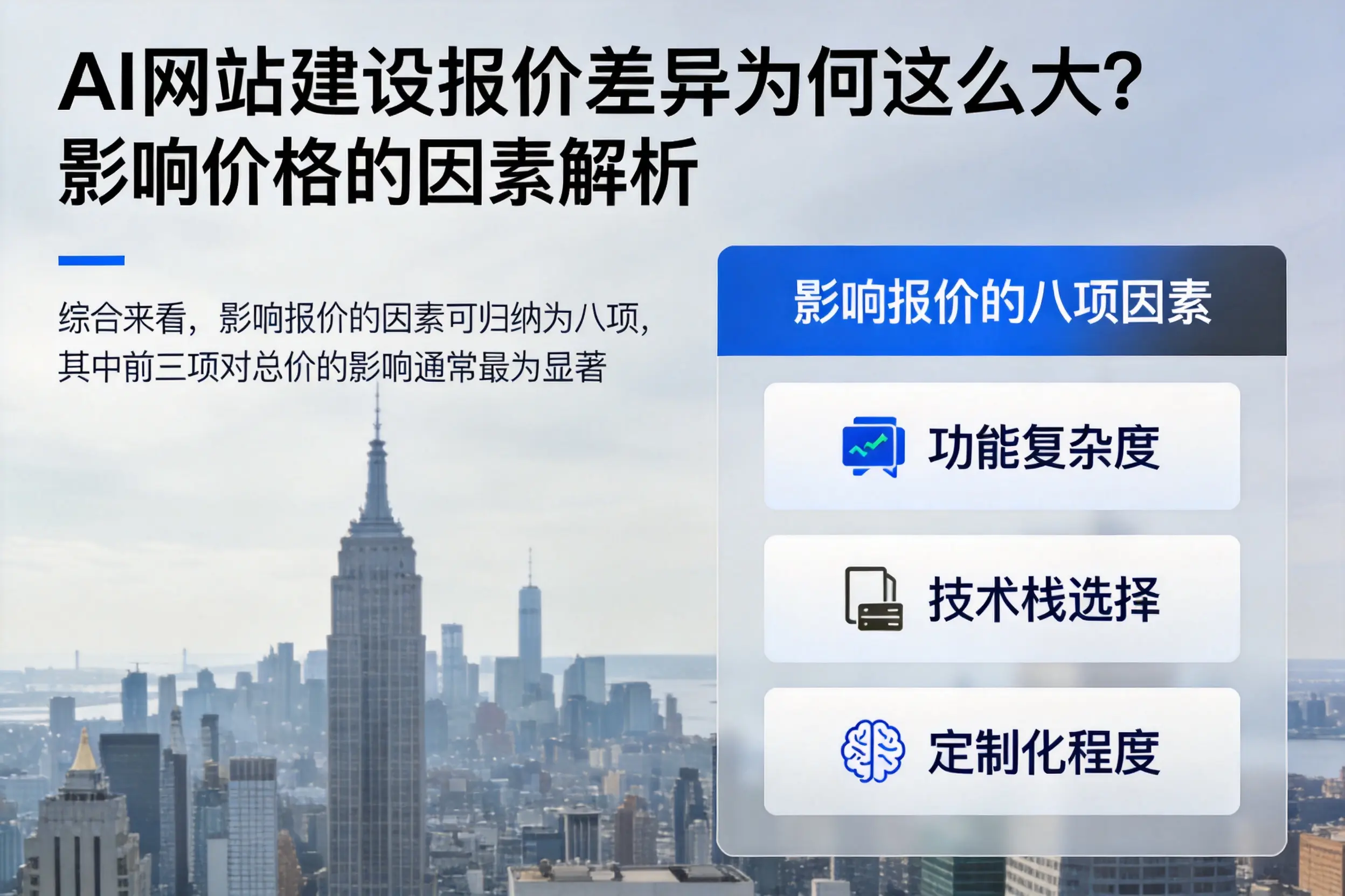 宁德AI网站建设报价差异为何这么大？影响价格的因素解析