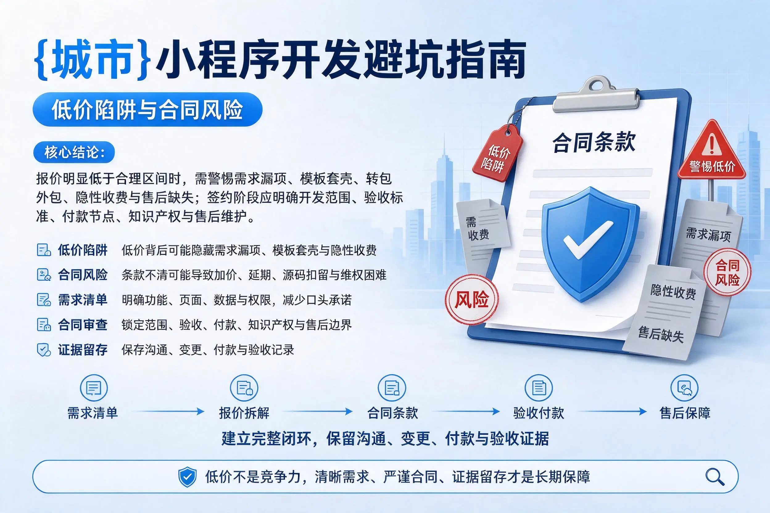 宁德小程序开发避坑指南:低价陷阱与合同风险