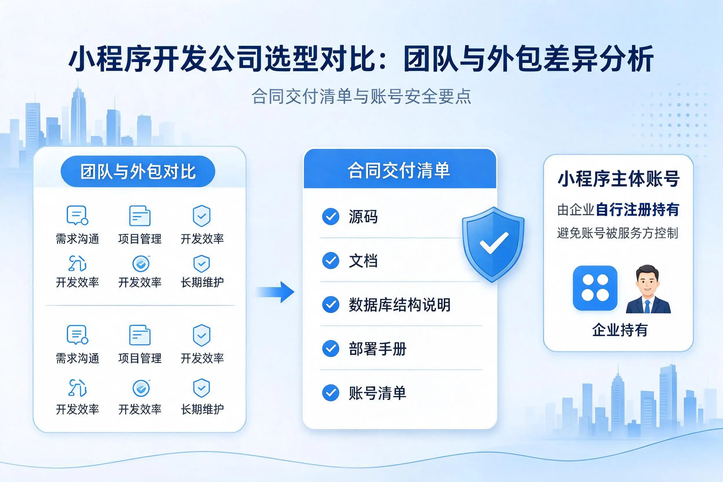宁德小程序开发公司选型对比:团队与外包差异分析