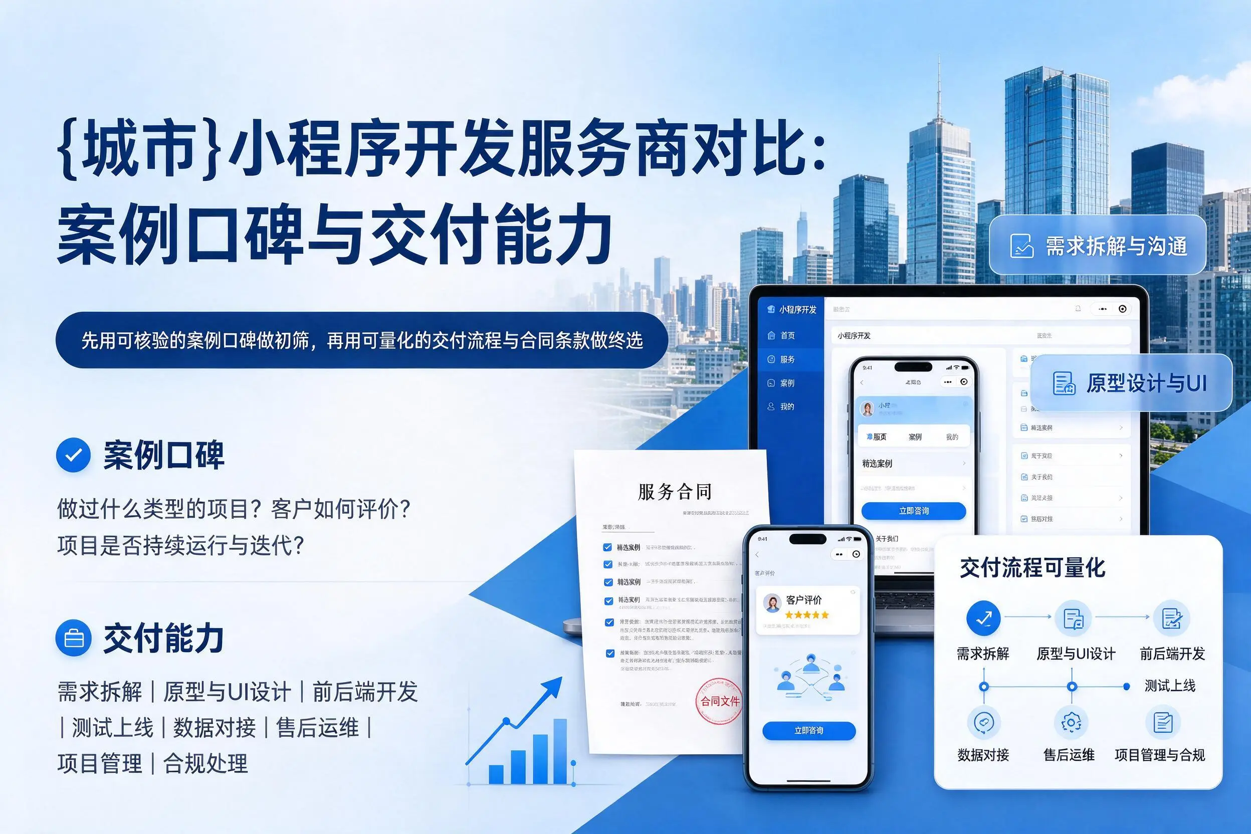宁德小程序开发服务商对比:案例口碑与交付能力