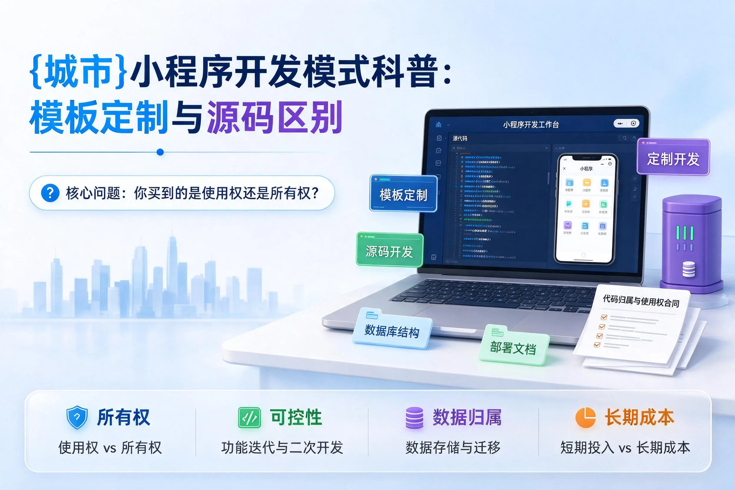 宁德小程序开发模式科普:模板定制与源码区别