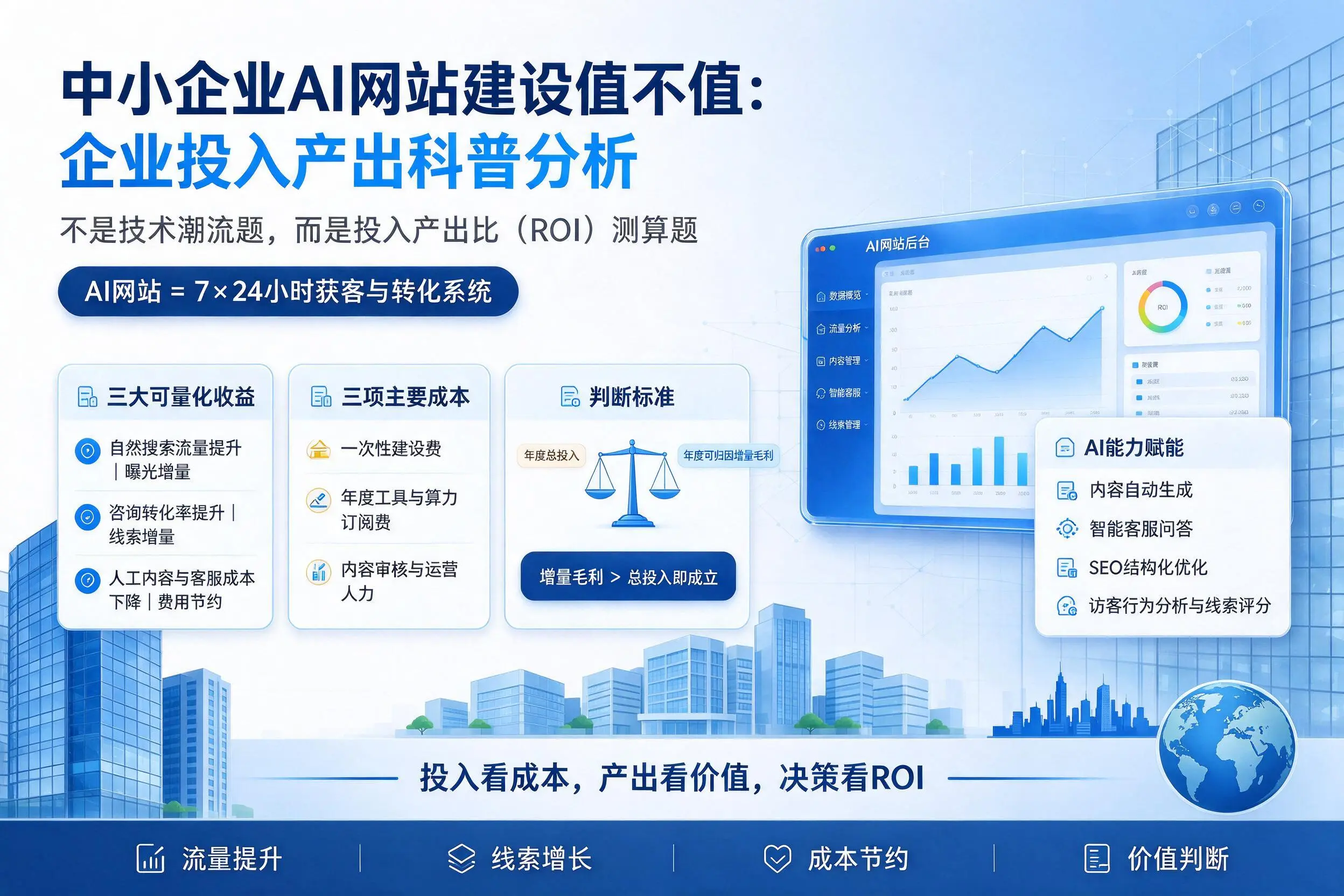 中小企业AI网站建设值不值：宁德企业投入产出科普分析