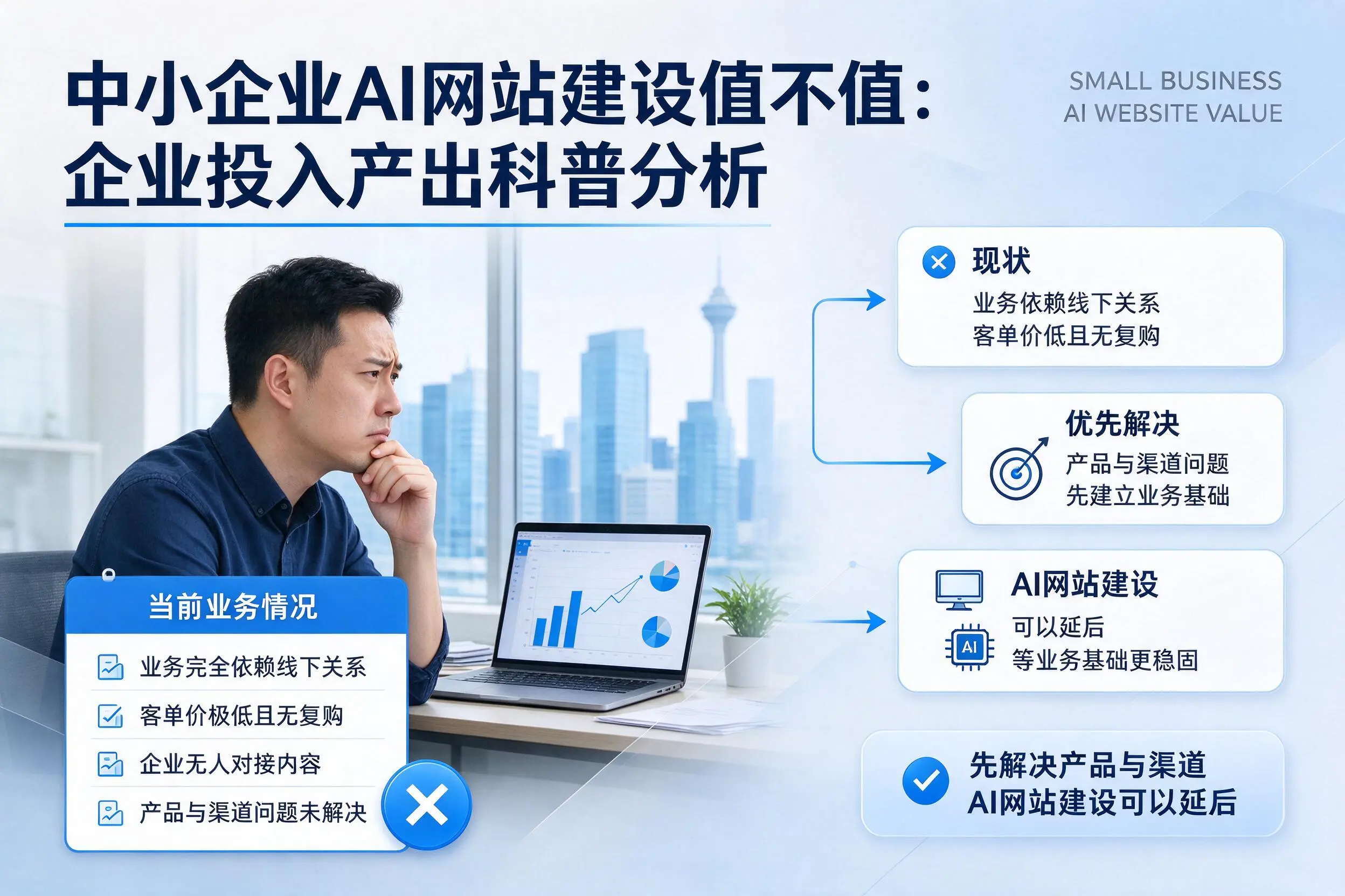 中小企业AI网站建设值不值：宁德企业投入产出科普分析