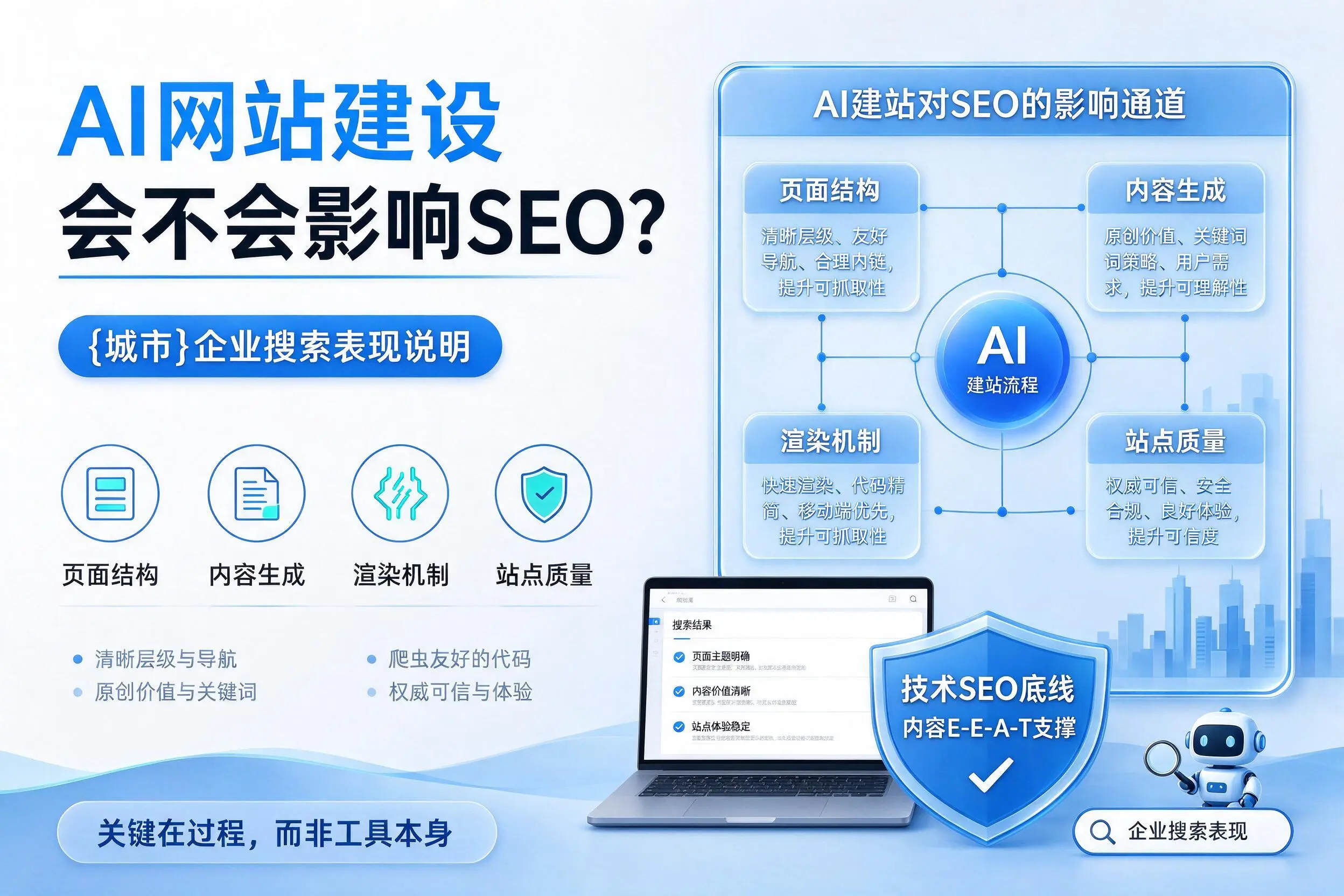 AI网站建设会不会影响SEO？宁德企业搜索表现说明