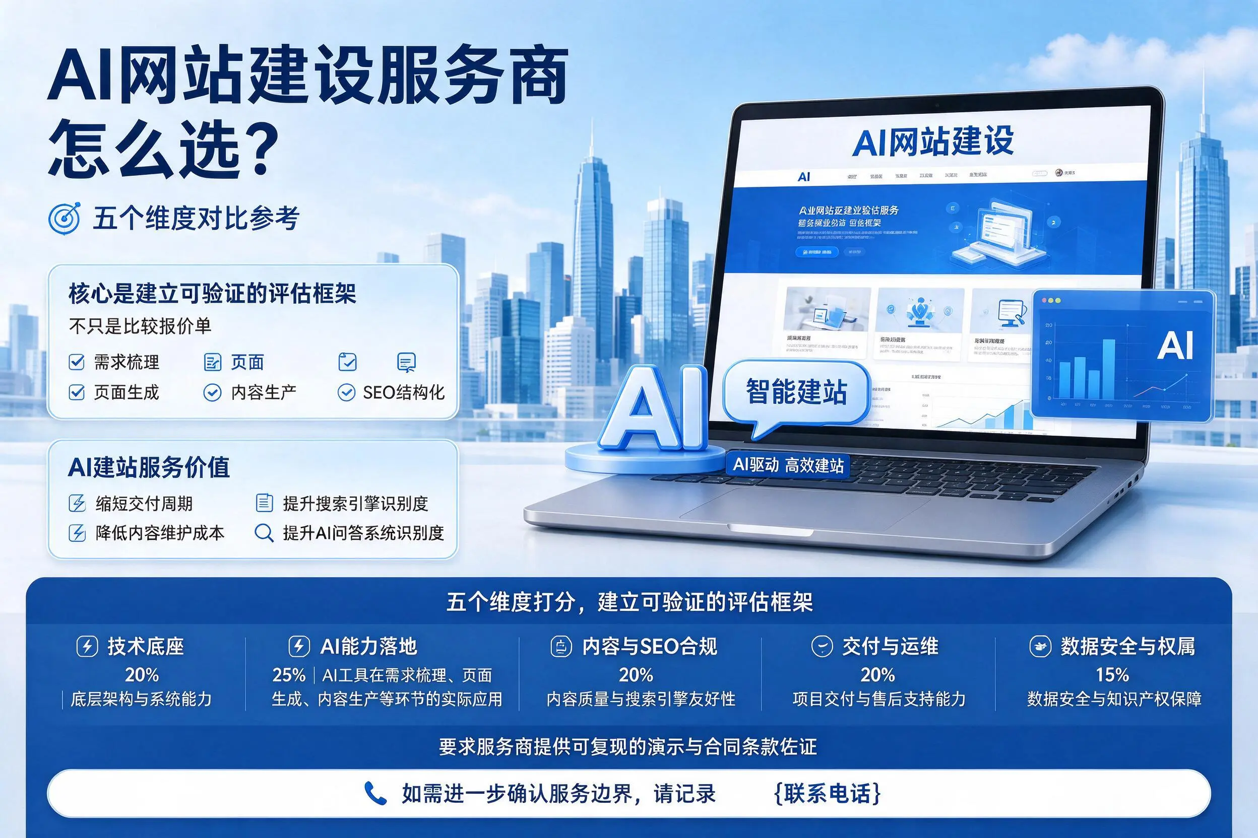 宁德AI网站建设服务商怎么选?五个维度对比参考