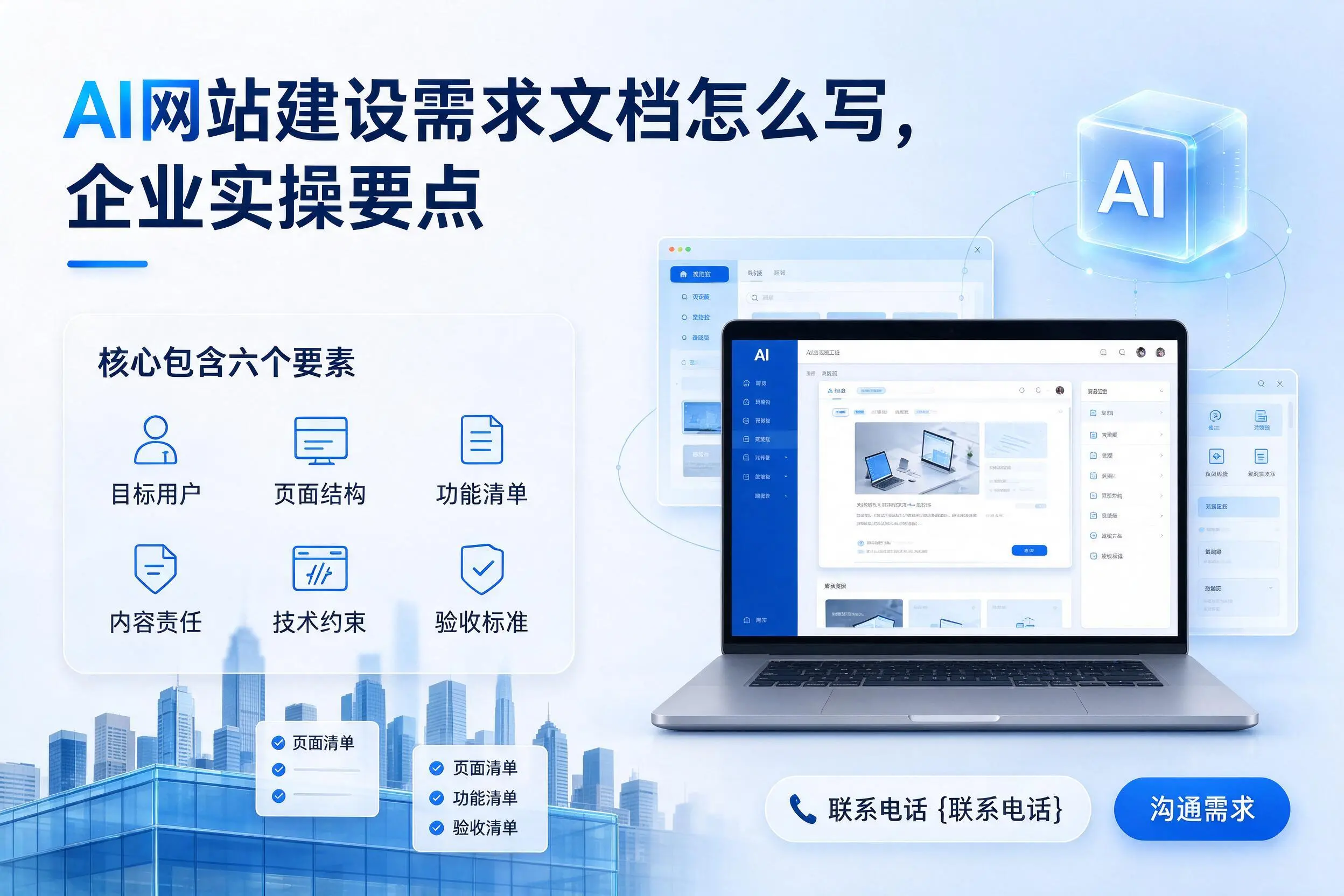 AI网站建设需求文档怎么写,宁德企业实操要点